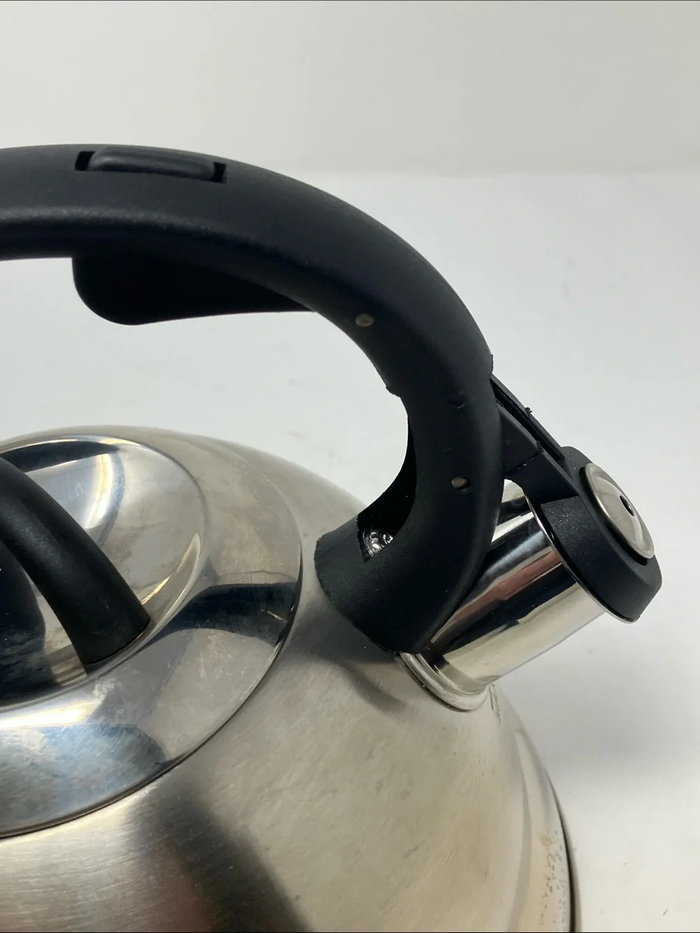 Mr. Coffee Stainless Steel Whistling Tea Kettle Stovetop Flip Spout